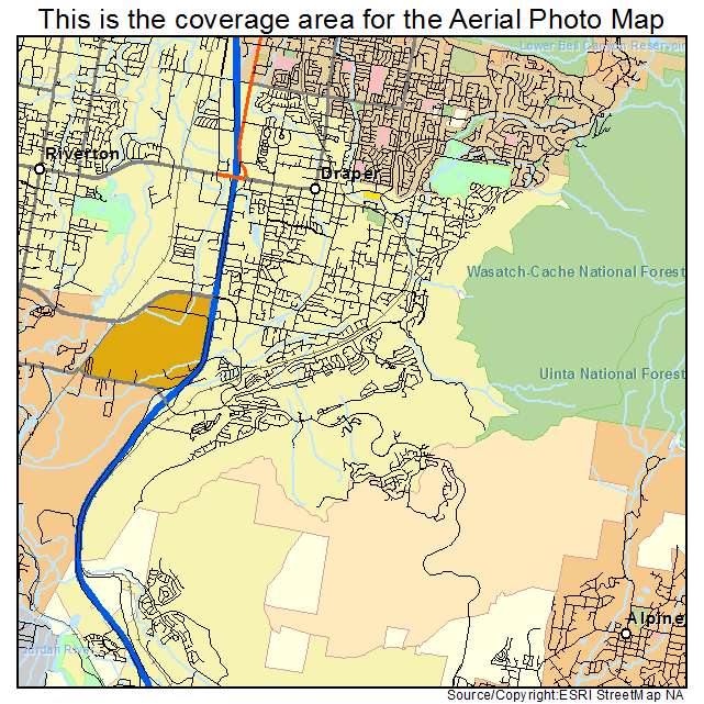 Draper, UT location map 