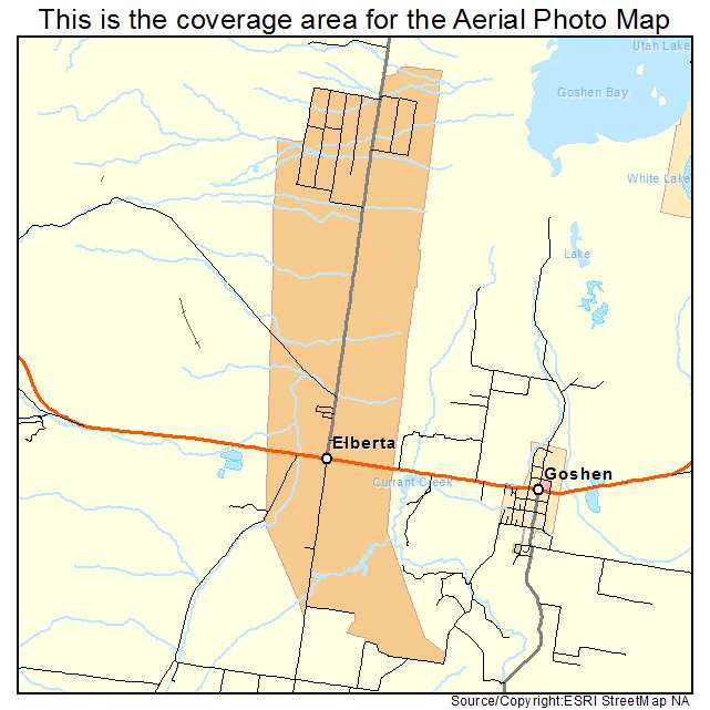 Elberta, UT location map 