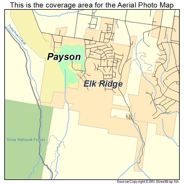 Elk Ridge, UT location map 