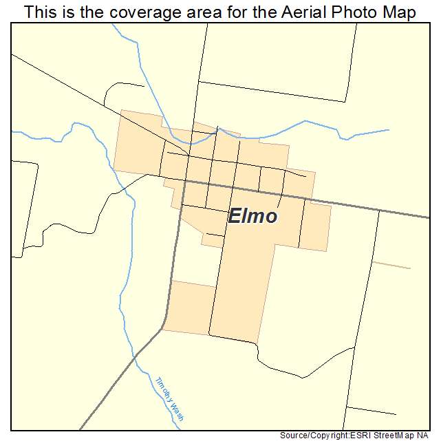 Elmo, UT location map 