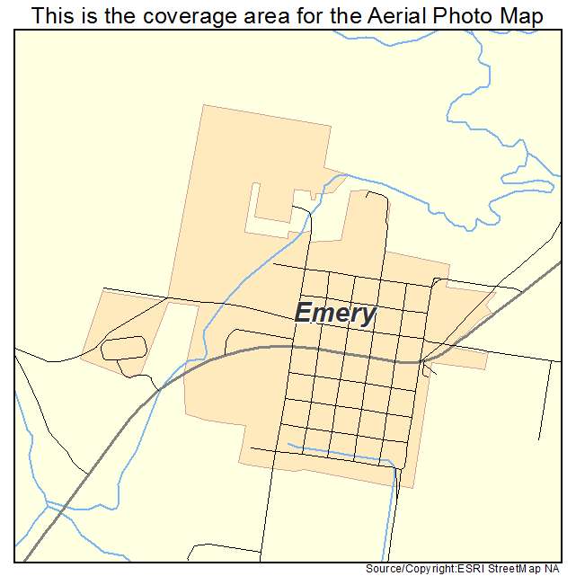 Emery, UT location map 