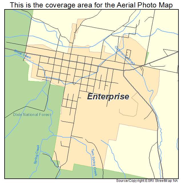 Enterprise, UT location map 