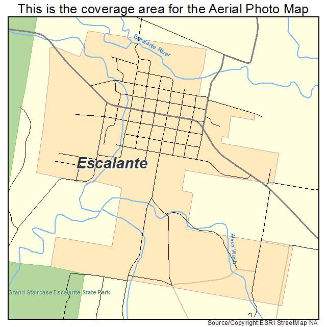Escalante, UT location map 