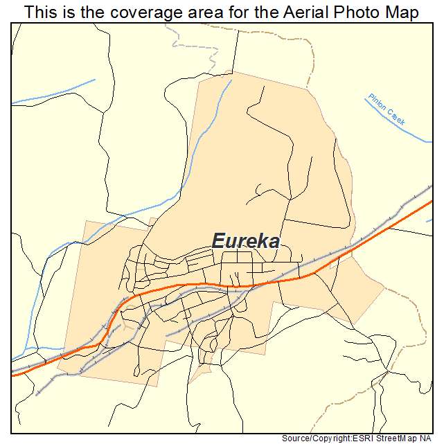 Eureka, UT location map 