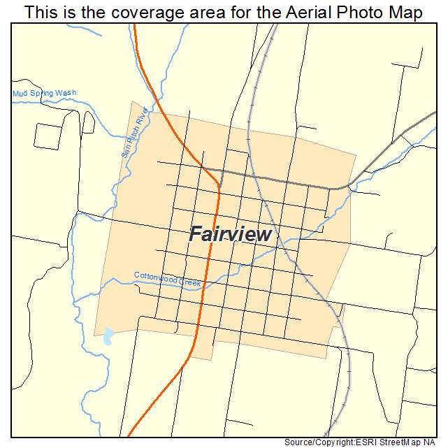 Fairview, UT location map 