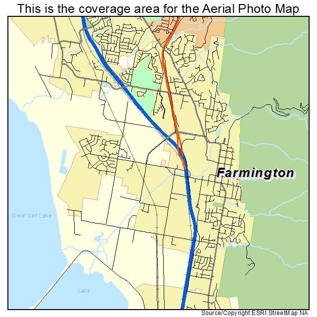 Farmington, UT location map 