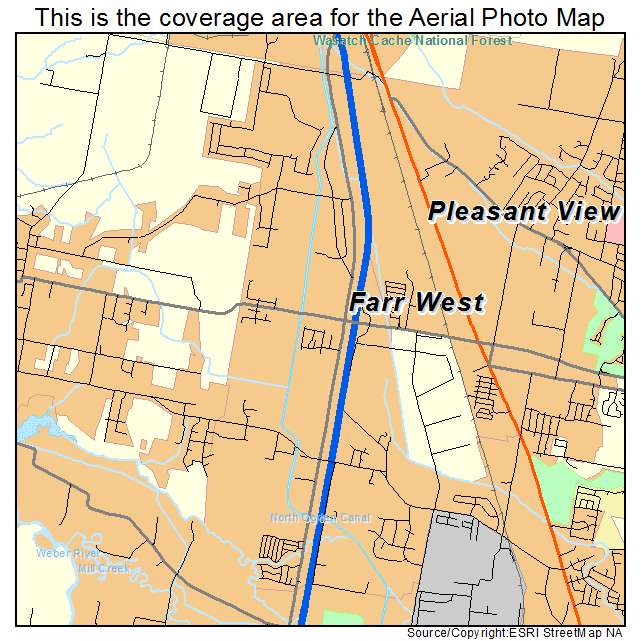 Farr West, UT location map 