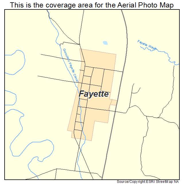 Fayette, UT location map 