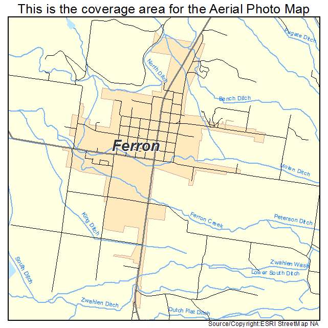Ferron, UT location map 