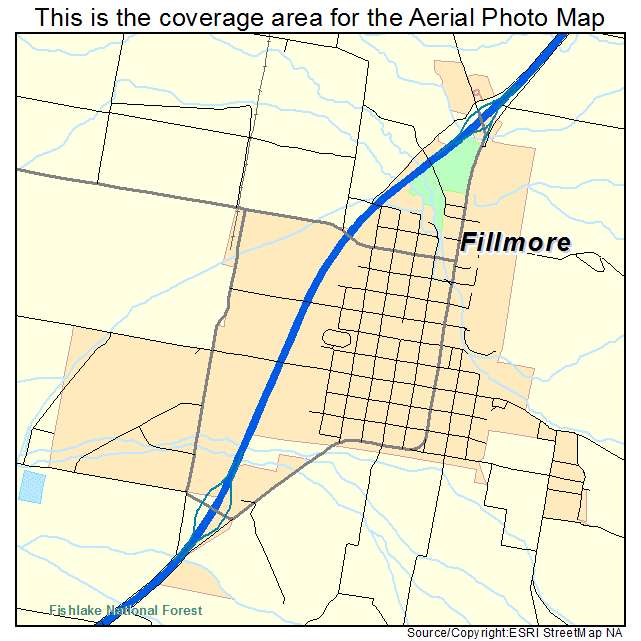 Fillmore, UT location map 