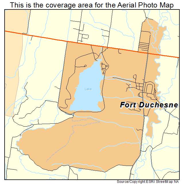 Fort Duchesne, UT location map 