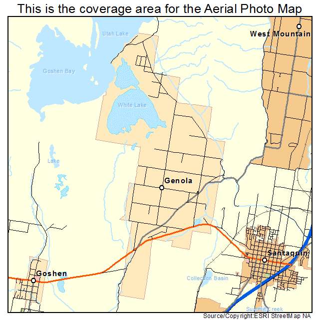 Genola, UT location map 