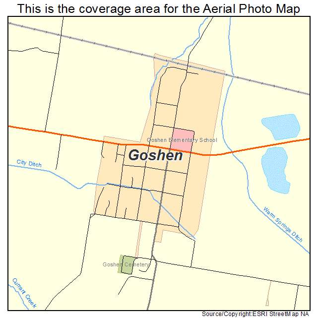 Goshen, UT location map 