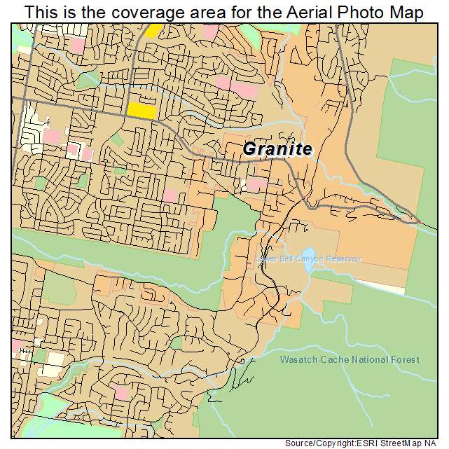 Granite, UT location map 
