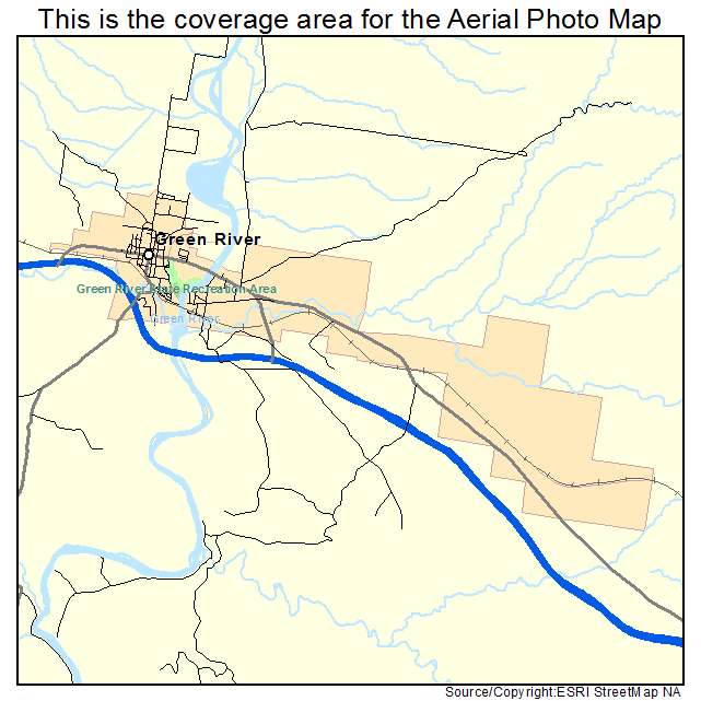 Green River, UT location map 