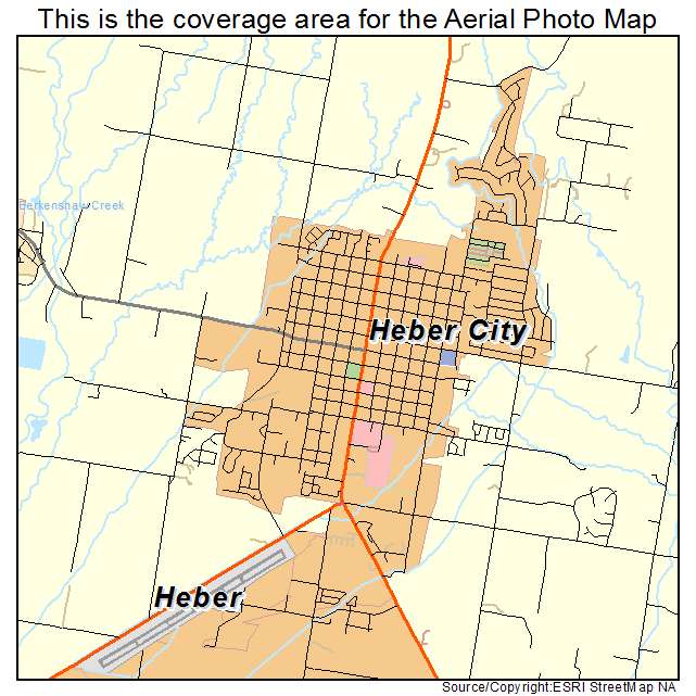 Heber, UT location map 