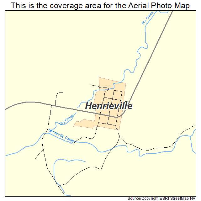 Henrieville, UT location map 