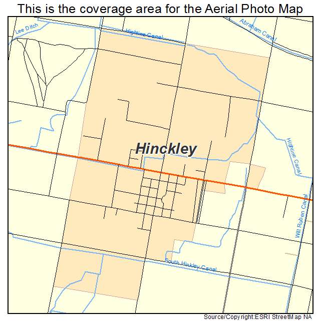 Hinckley, UT location map 