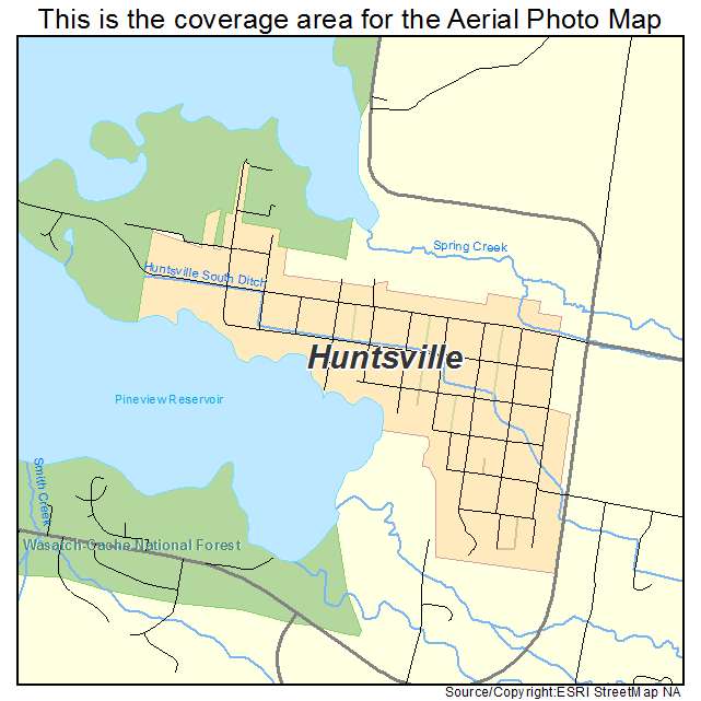 Huntsville, UT location map 