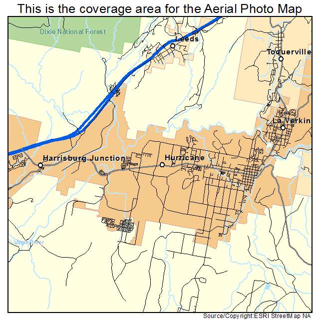 Hurricane, UT location map 