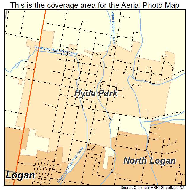 Hyde Park, UT location map 