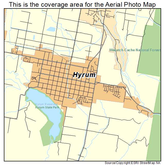 Hyrum, UT location map 