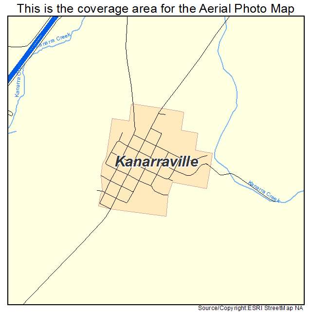 Kanarraville, UT location map 