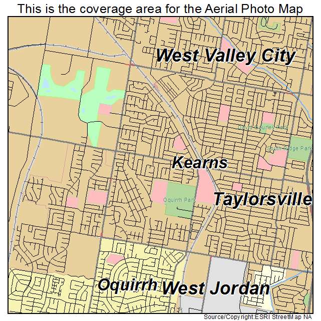 Kearns, UT location map 
