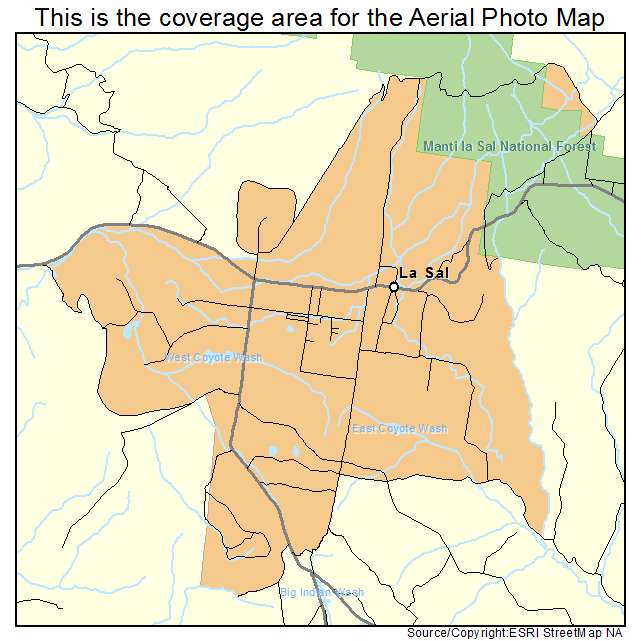 La Sal, UT location map 