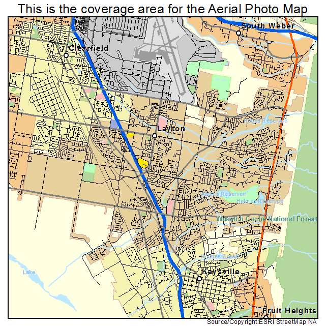 Layton, UT location map 