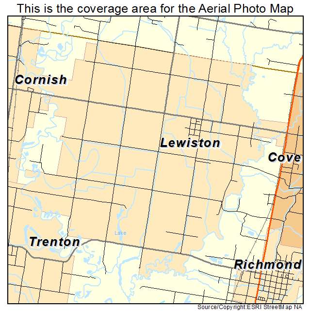 Lewiston, UT location map 