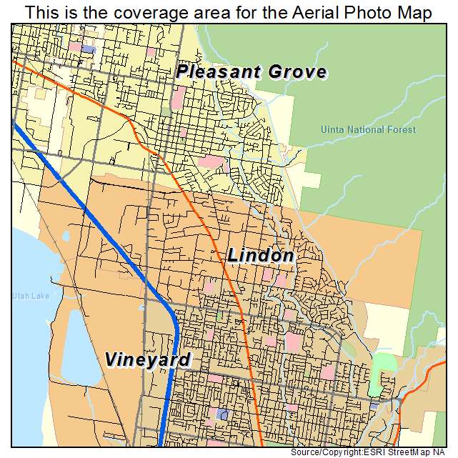 Lindon, UT location map 