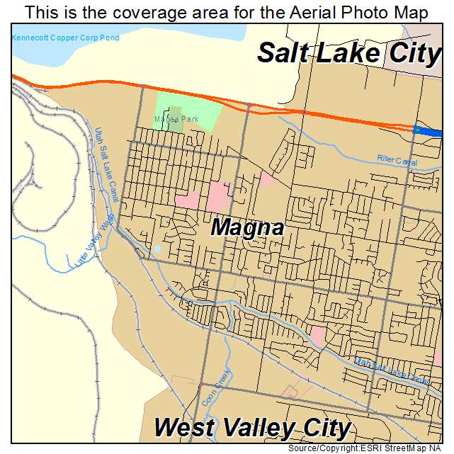 Magna, UT location map 