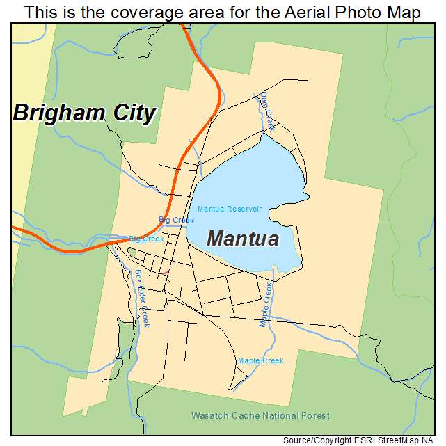 Mantua, UT location map 