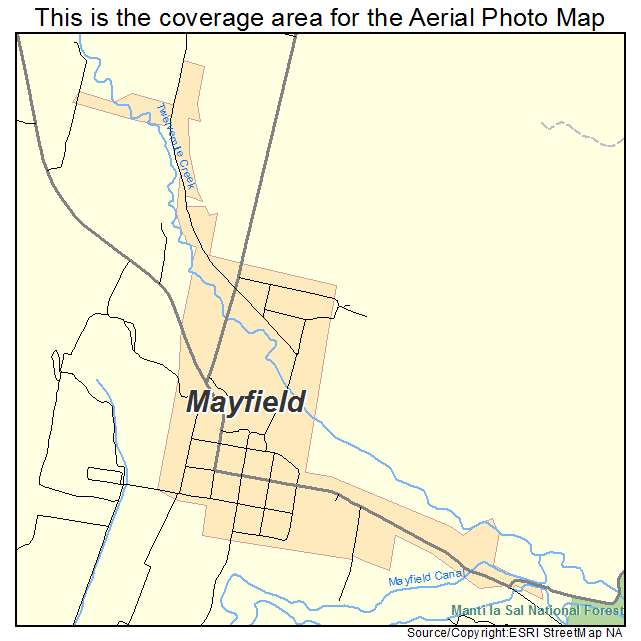 Mayfield, UT location map 