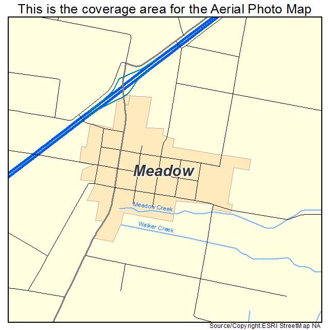 Meadow, UT location map 