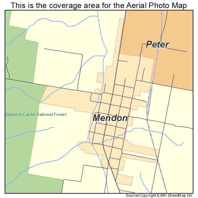 Mendon, UT location map 