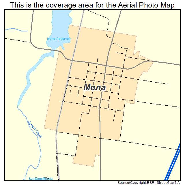 Mona, UT location map 