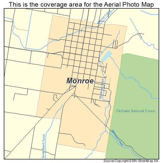 Monroe, UT location map 