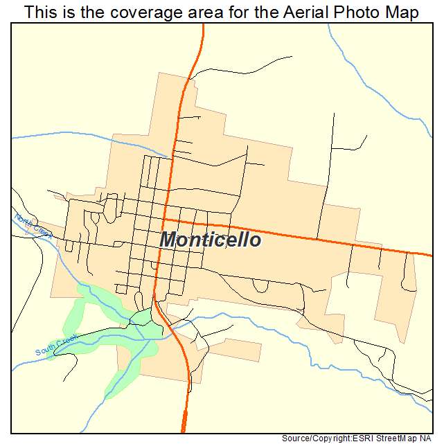 Monticello, UT location map 