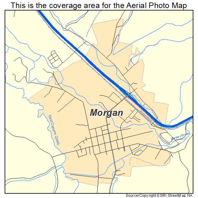 Morgan, UT location map 