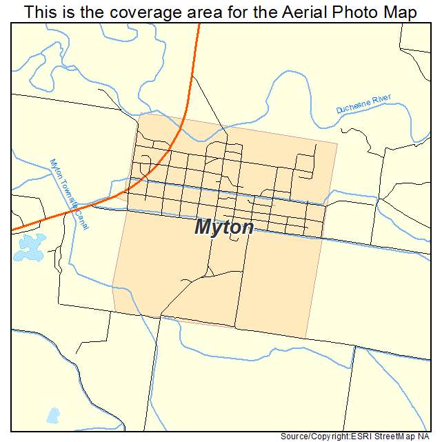 Myton, UT location map 