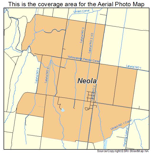 Neola, UT location map 
