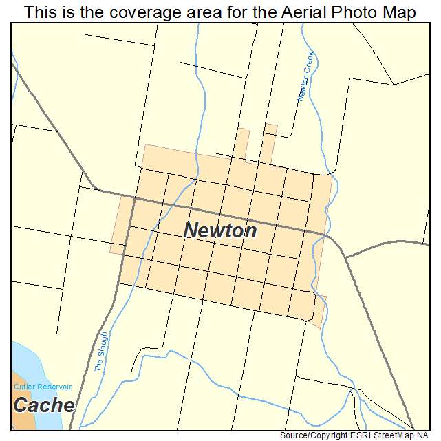 Newton, UT location map 