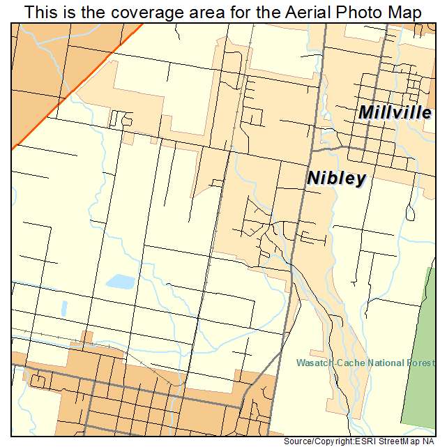 Nibley, UT location map 