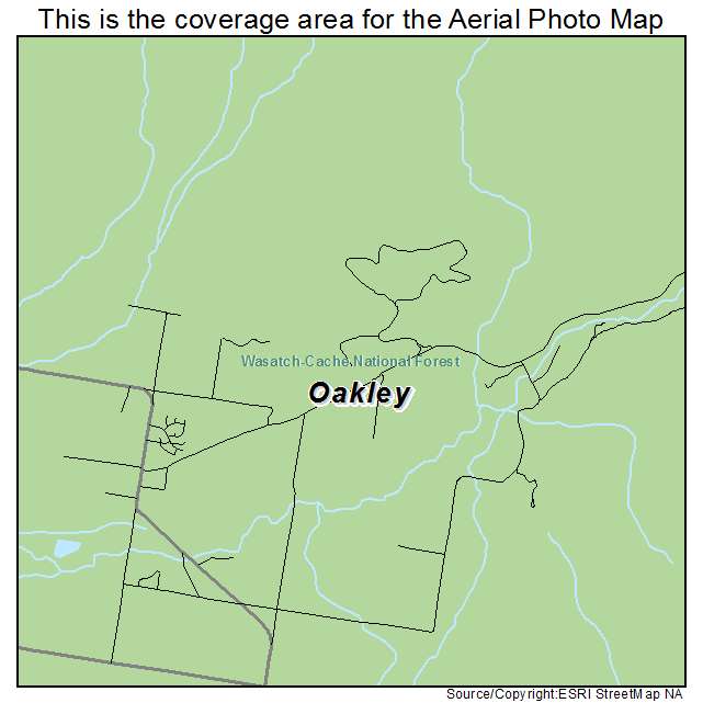 Oakley, UT location map 