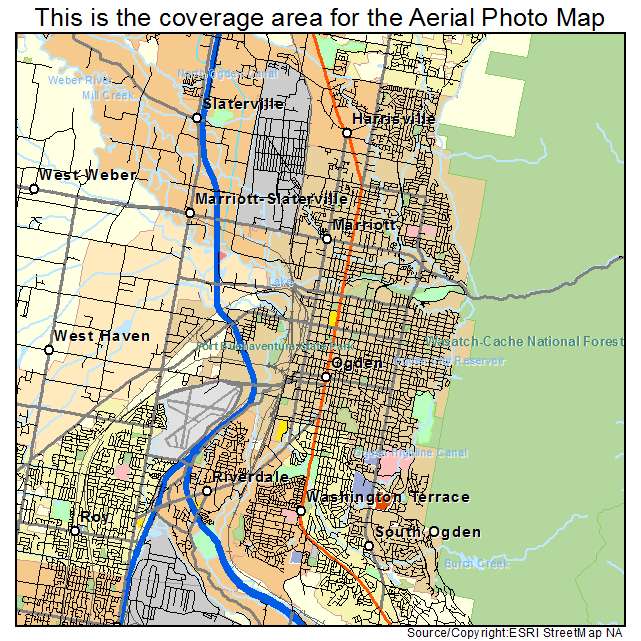 Ogden, UT location map 