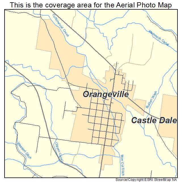 Orangeville, UT location map 