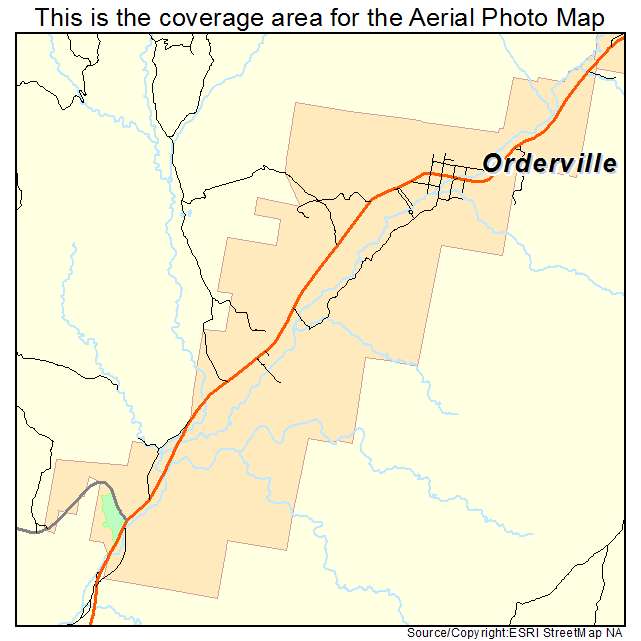 Orderville, UT location map 