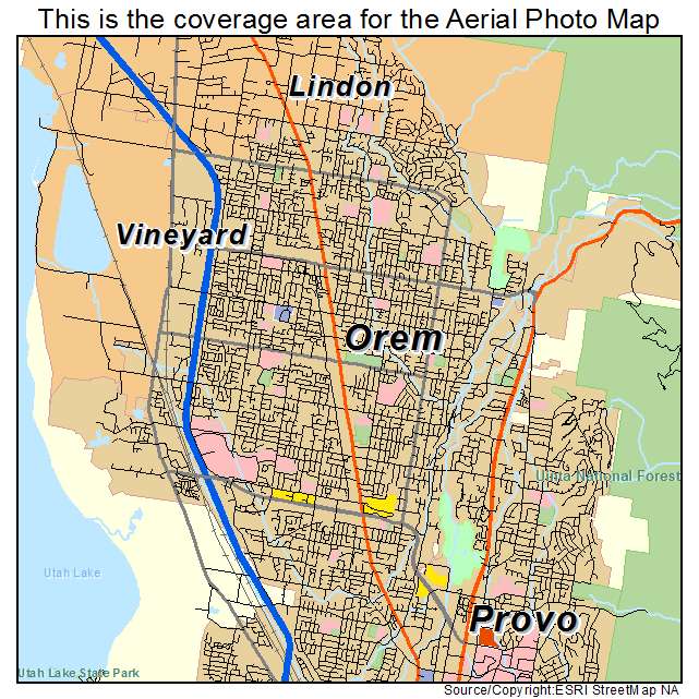Orem, UT location map 
